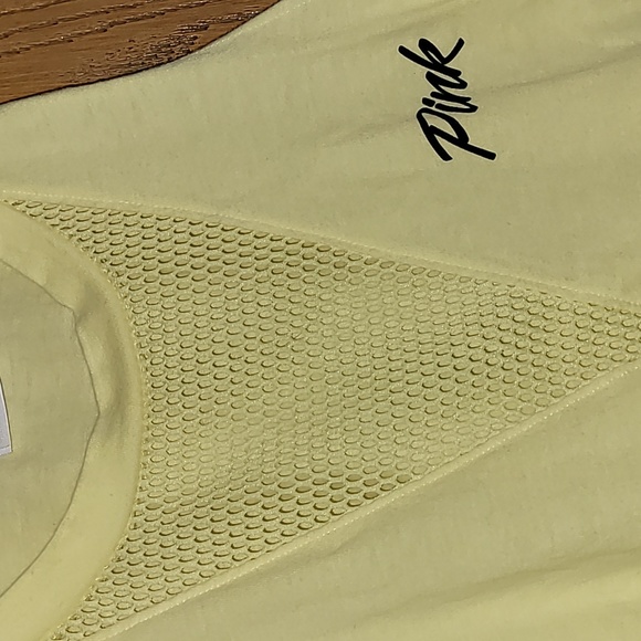 PINK TANK TOP ☆YELLOW OS BRIGHTER THAN APPEARS IN PICS☆ - Picture 2 of 3